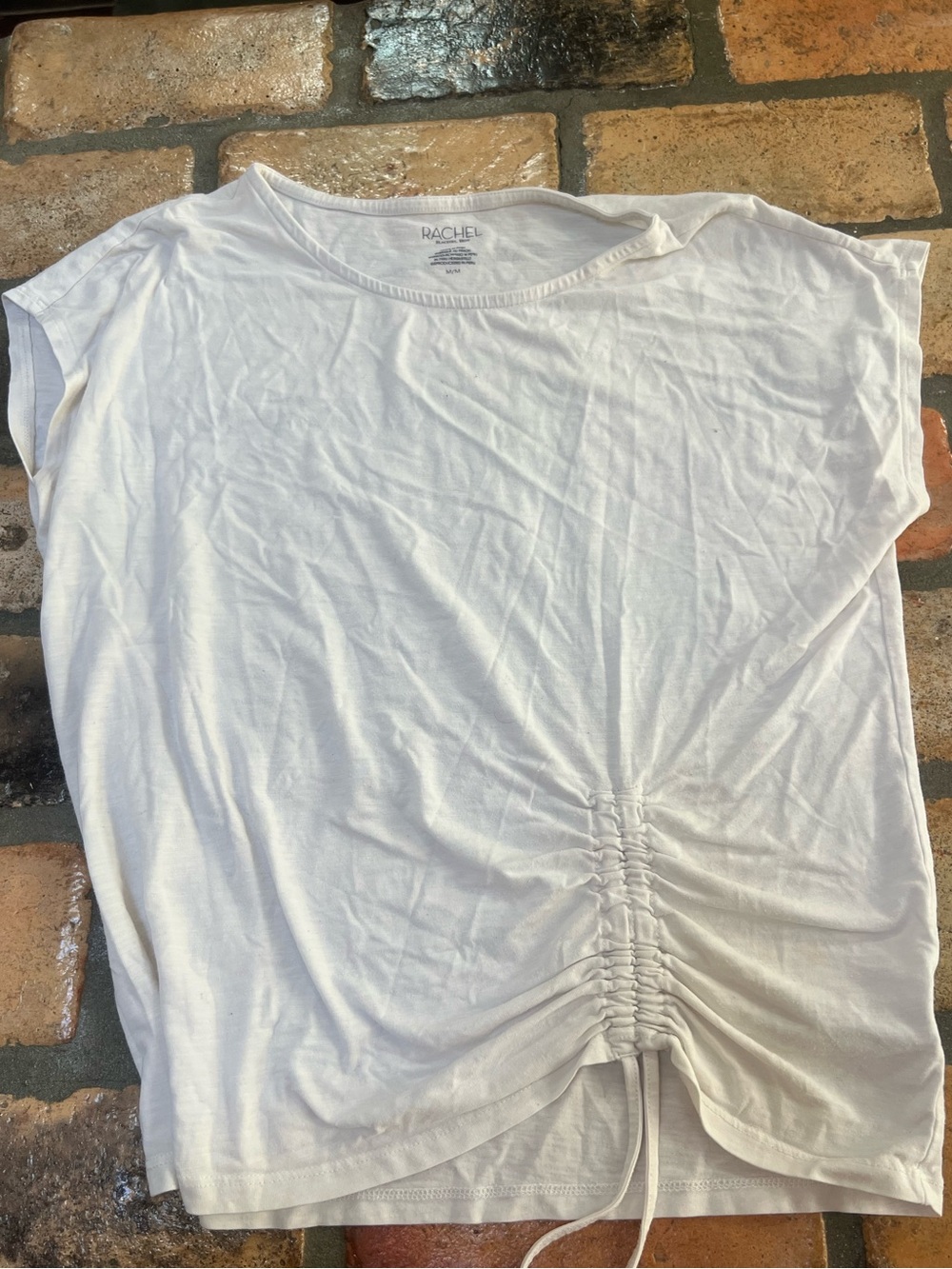 white side tie oversized blouse